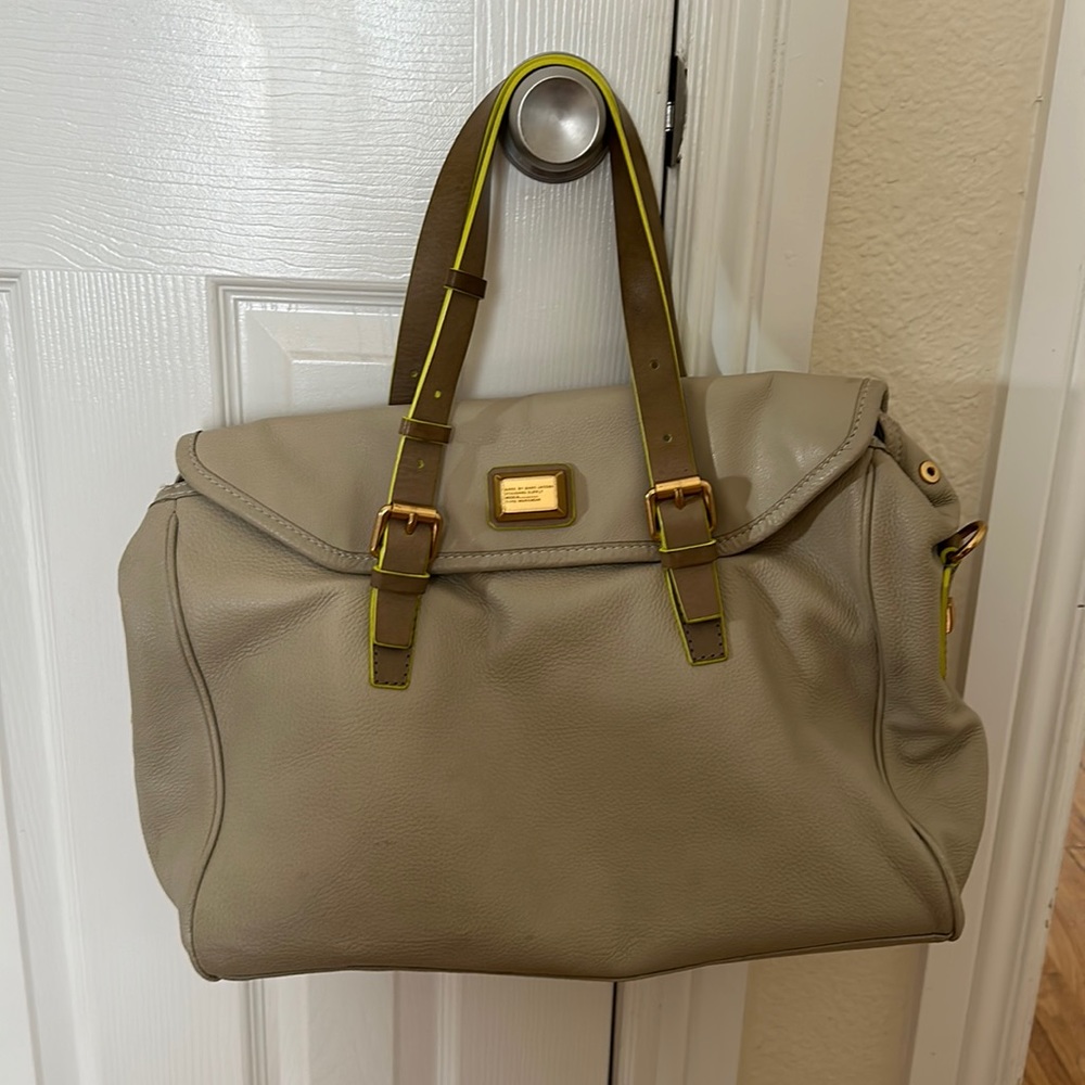 Marc by Marc Jacobs cream laptop/travel bag
